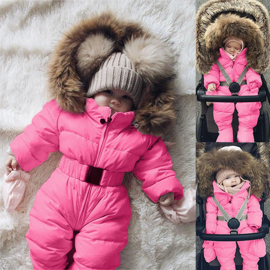 Baby Snow Suit Fushia