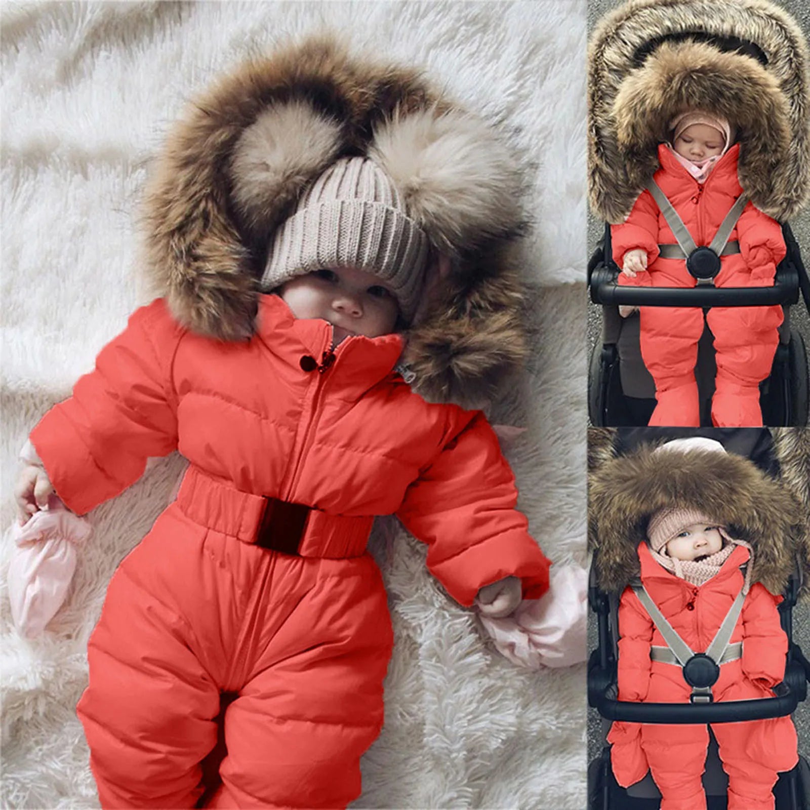 Baby Snow Suit Red