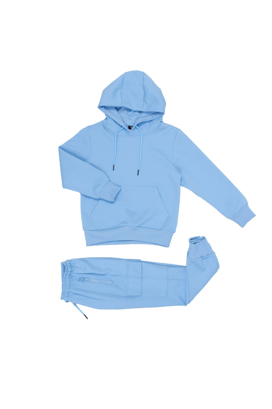 Boom Paris Combat Jogging Set Light Blue