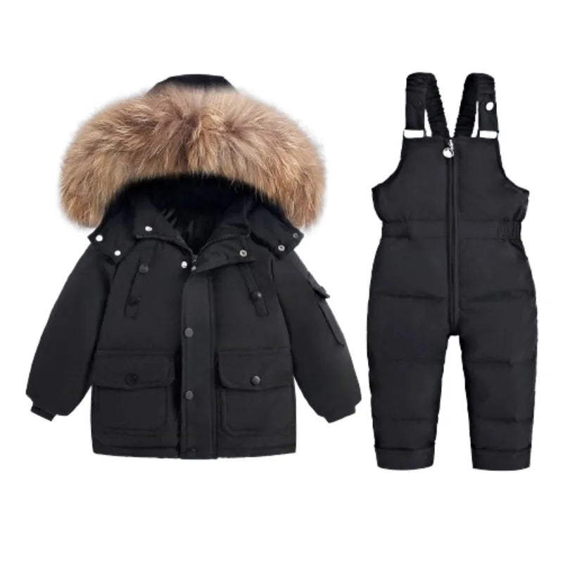 Boys Baby Black Two Piece Snow Suit