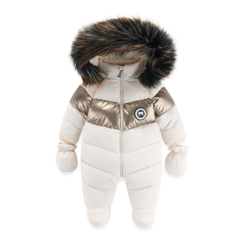 Boys Snowsuit Ivory