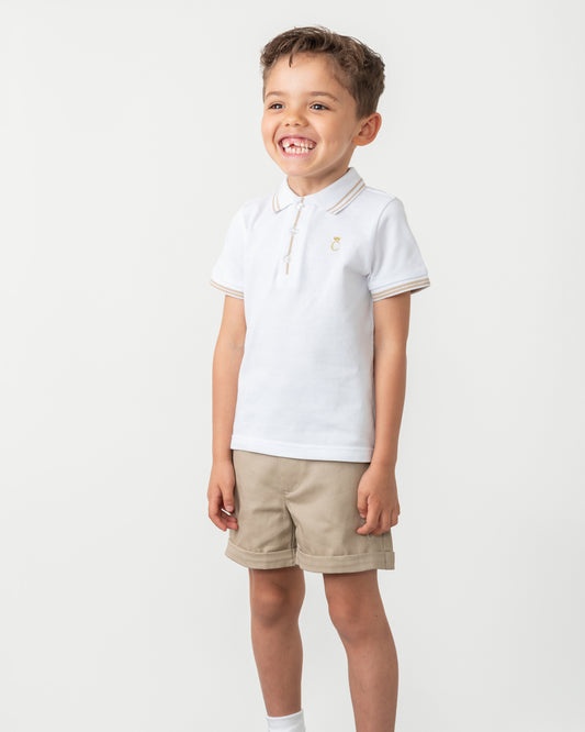 Caramelo Kids Boys Mink Chino Shorts Set