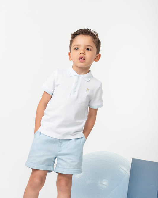 Caramelo Kids Boys Sky Chino Shorts Set
