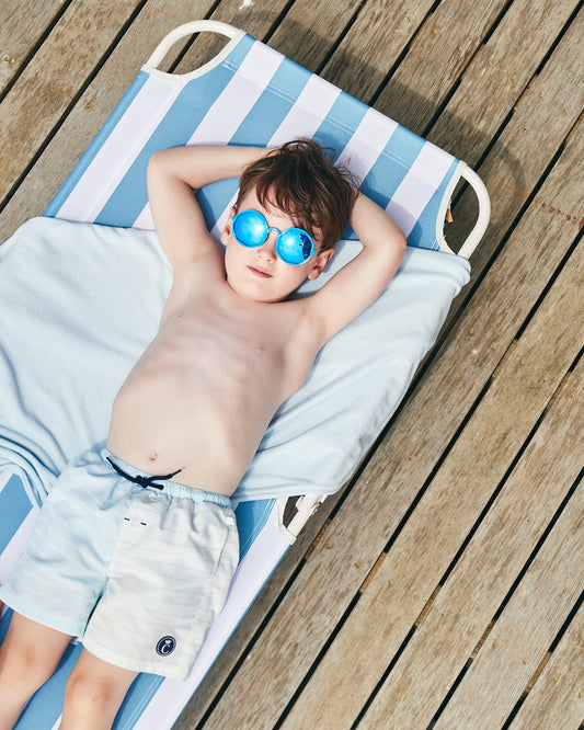 Caramelo Kids Boys Sky Stripe Drawstring Board Shorts