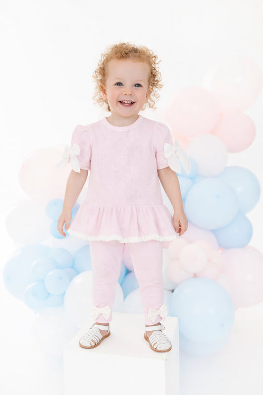 Blues Baby Girls Paris Pink Tunic & Leggings Set *Preorder