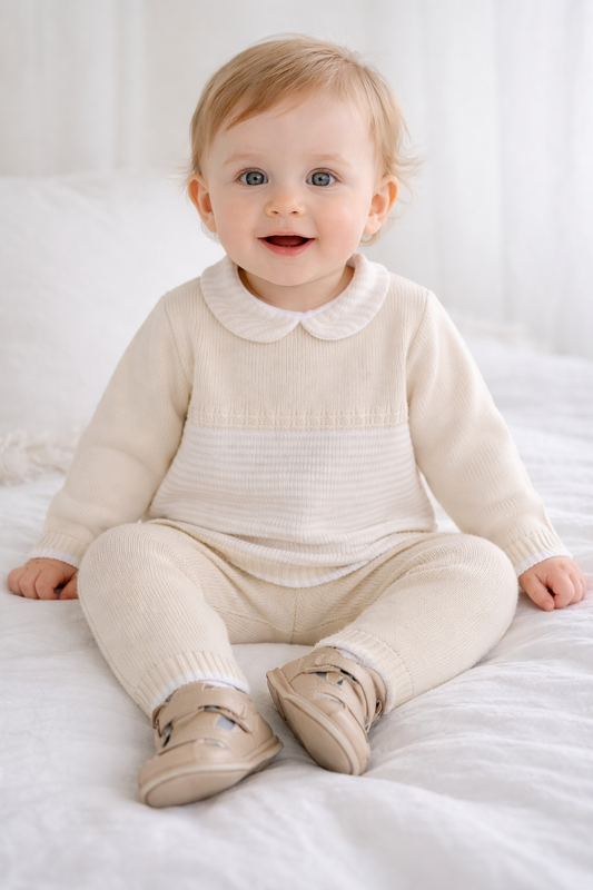 PEX Boys Marshal 2PC Suit Natural/White