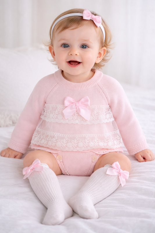 PEX Girls Arianna Pants Suit Pink