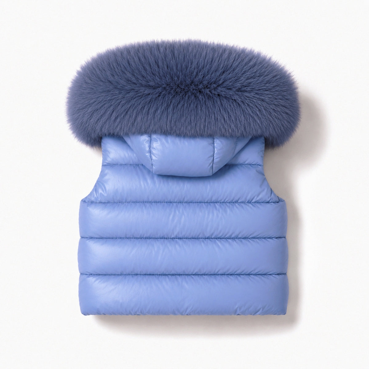 Pre-Order | Limited Stock | EvaBella Signature Faux Padded Gillet| Airy Blue