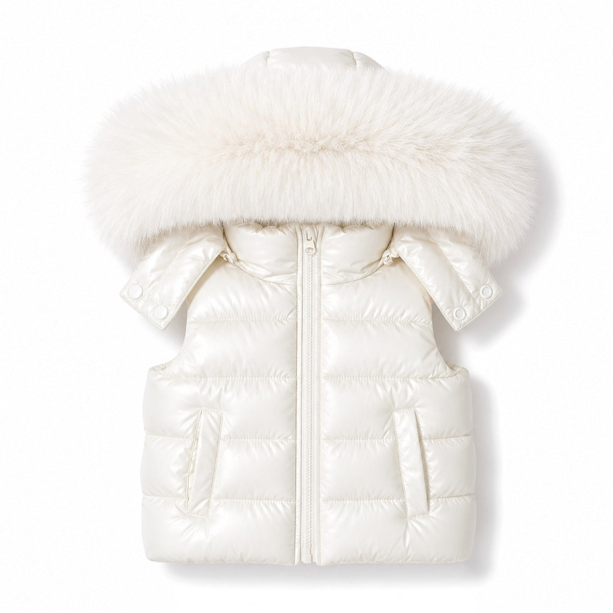 Pre-Order | Limited Stock | EvaBella Signature Faux Padded Gillet| Cream