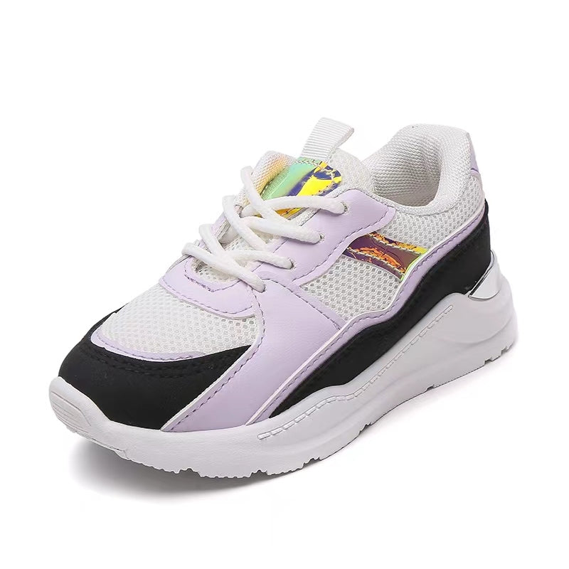 Girls Lilac Multicolour Sneakers