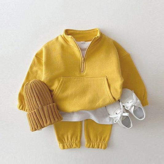 Girls Yellow Jogger Set