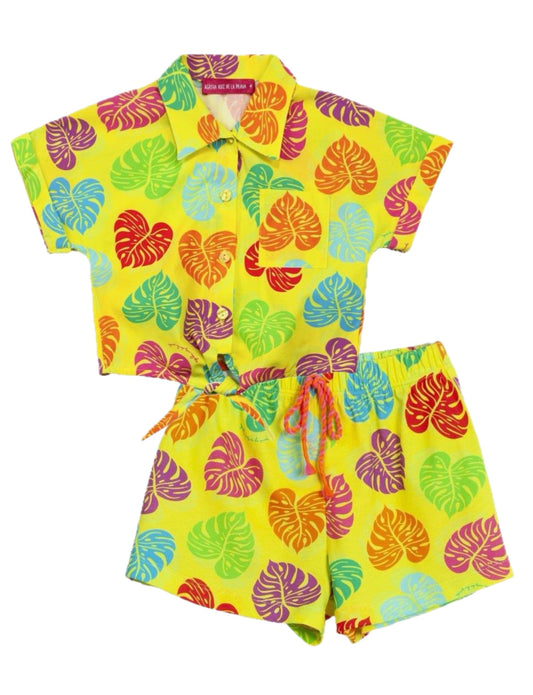 Agatha Ruiz de la Prada Tropical Shorts & T shirt set