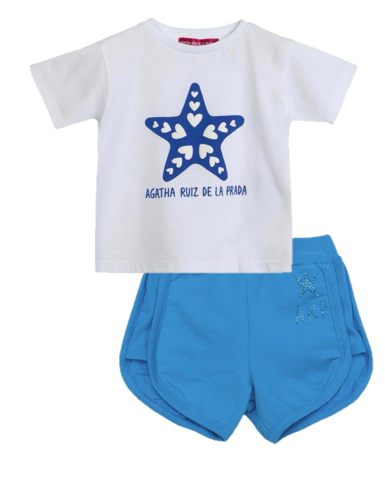 Agatha Ruiz de la Prada Blue Star Fish Shorts & T shirt