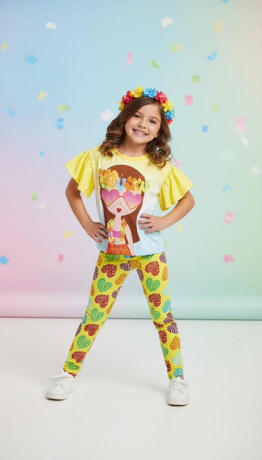 Agatha Ruiz de la Prada Tropical T shirt set & Leggings