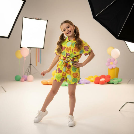 Agatha Ruiz de la Prada Tropical Shorts & T shirt set