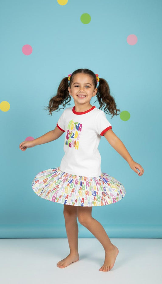 Agatha Ruiz de la Prada Colourful Skirt & T shirt
