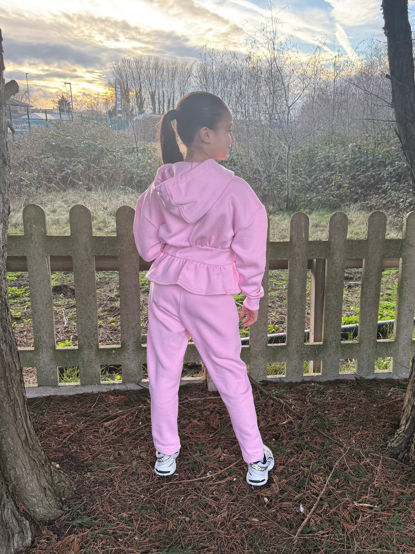 Dolly Peplum Jogger Baby Pink *Preorder