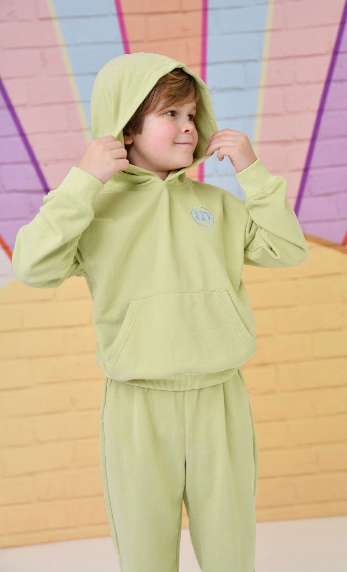 Little Dudes Lime Green Jogging Set *Preorder