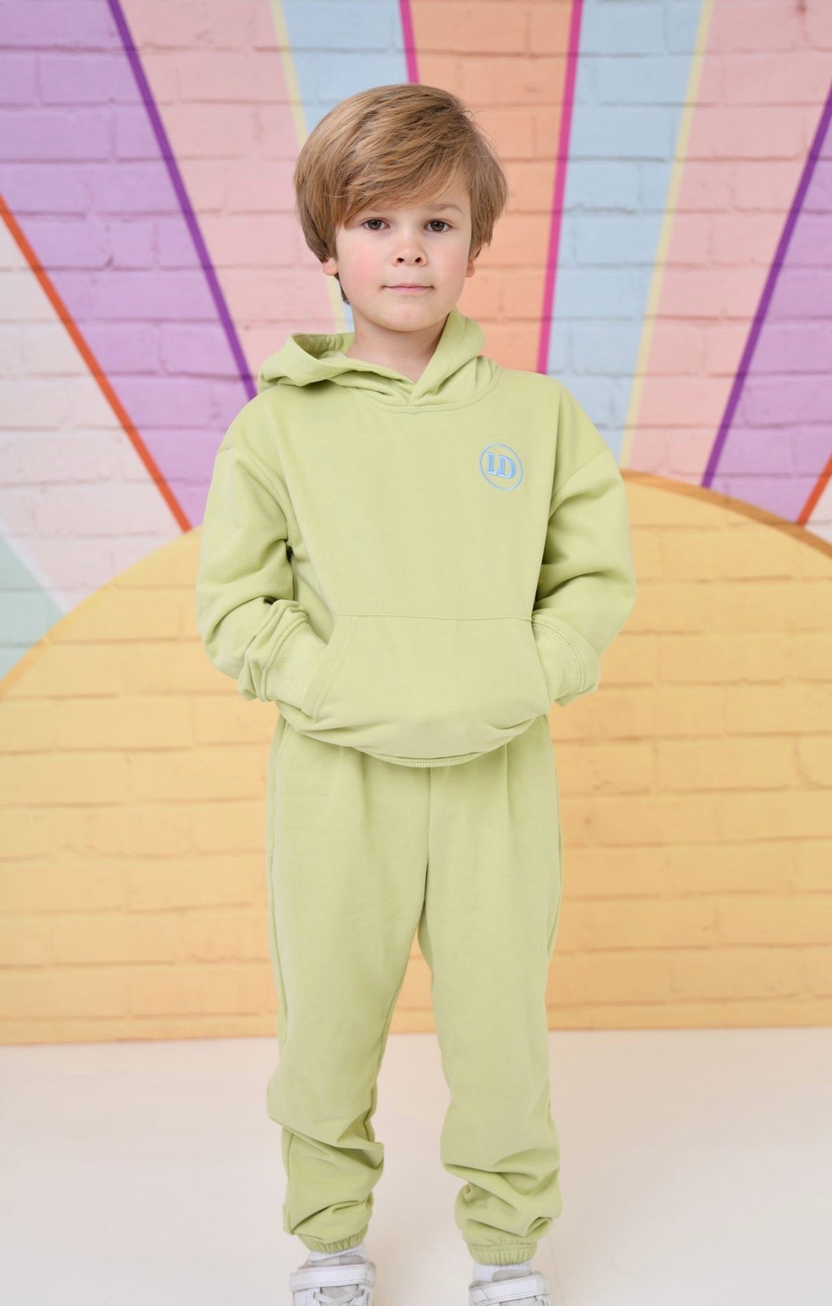 Little Dudes Lime Green Jogging Set *Preorder