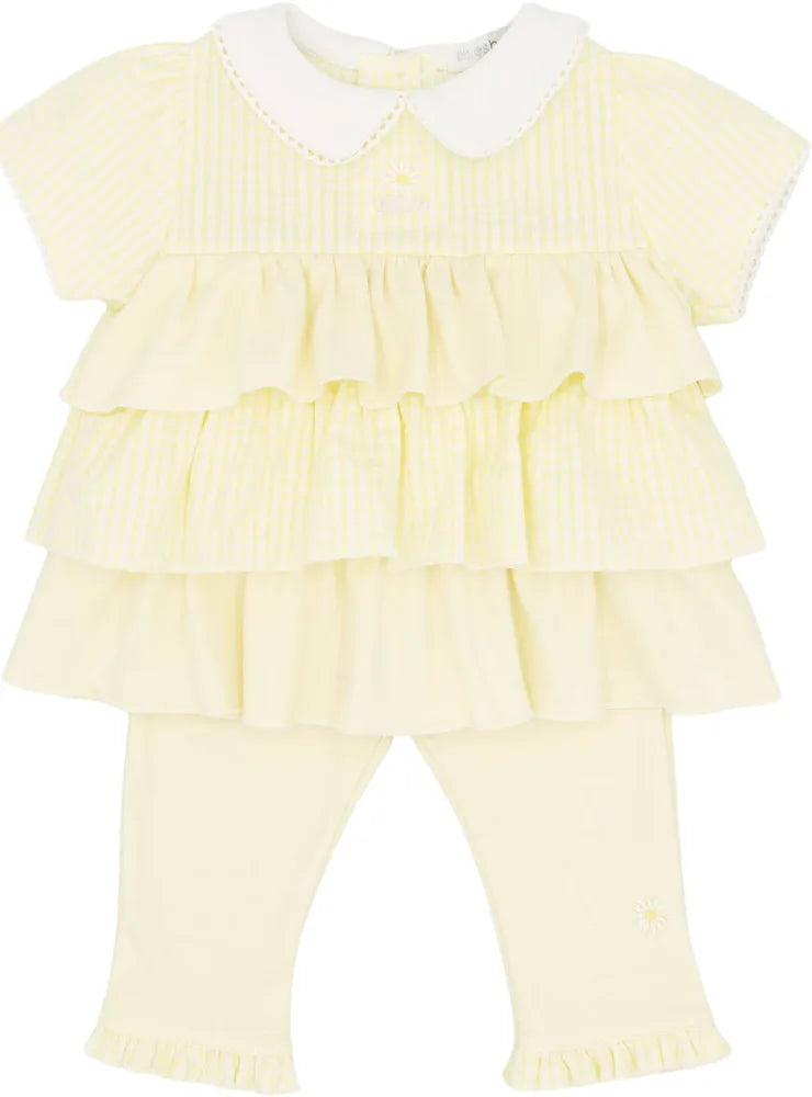Blues Baby Girls Annecy Lemon Frilly Leggings set