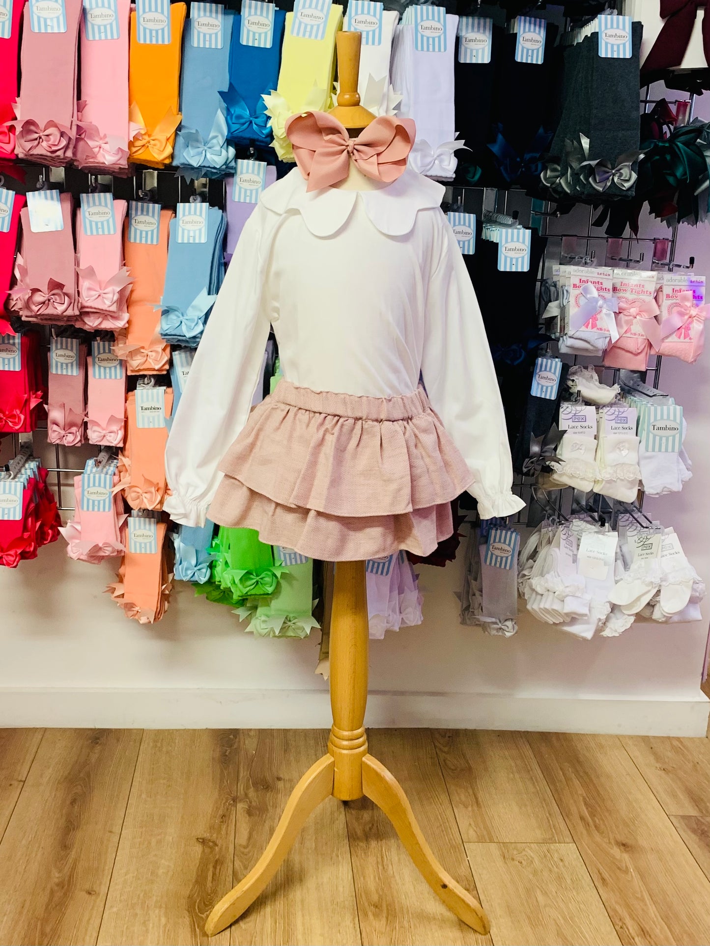 Puro Mimo Girls Chloe Bloomers & Off White Blouse