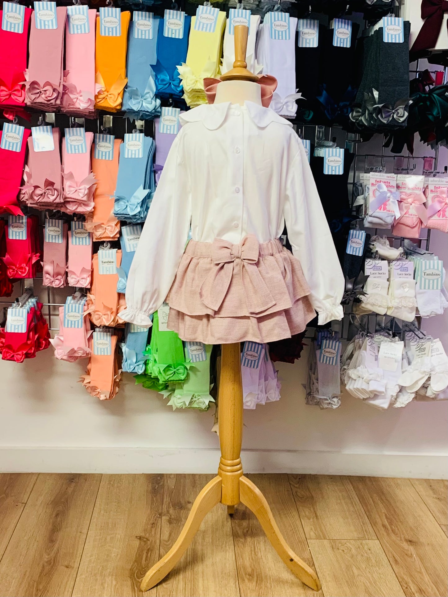 Puro Mimo Girls Chloe Bloomers & Off White Blouse