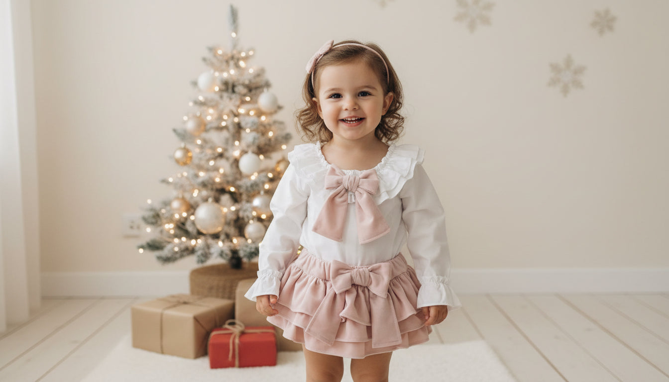 Puro Mimo Girls Pink Bloomer & Blouse