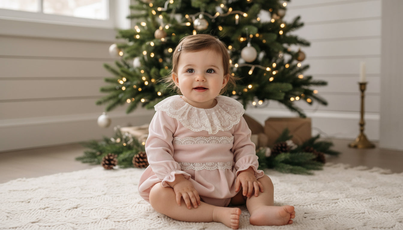 Puro Mimo Girls Pink Long Sleeve Romper