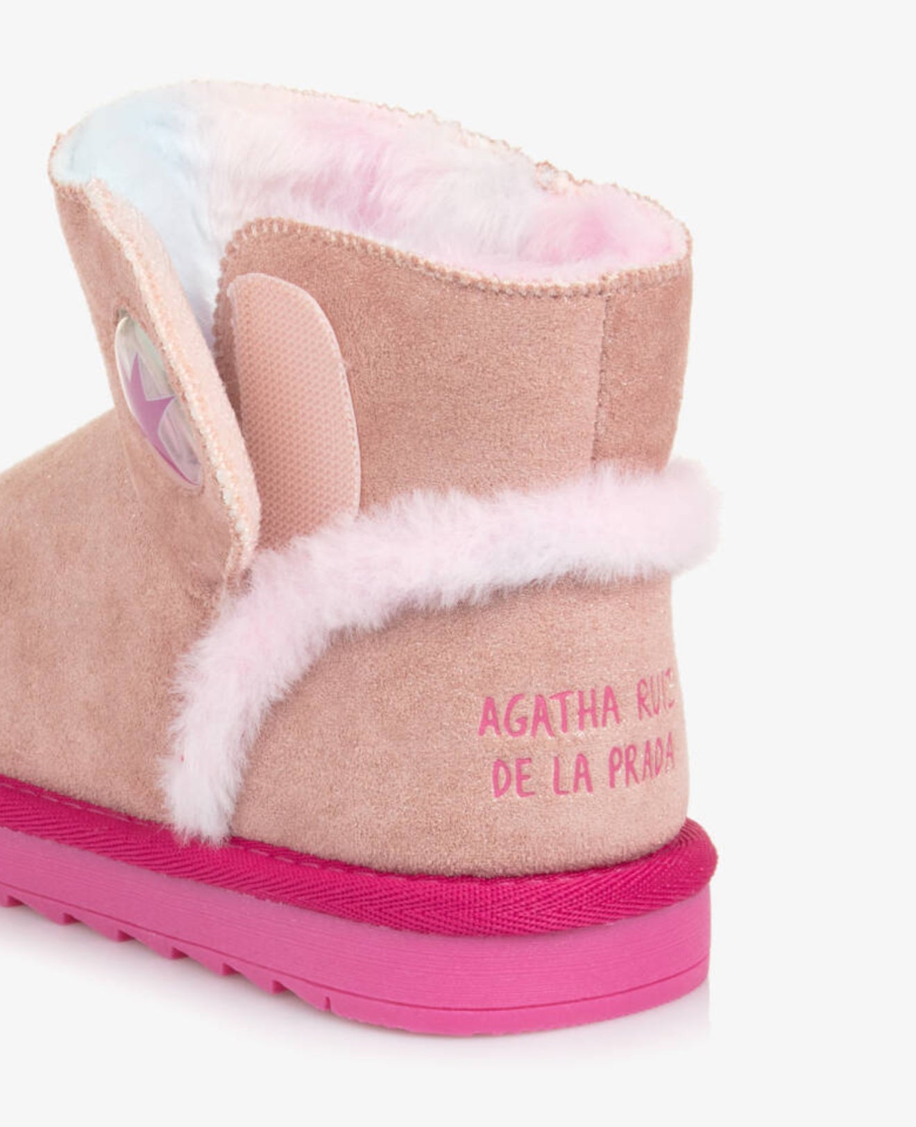 Agatha Ruiz de la Prada Baby Pink Glitter Boot *Preorder