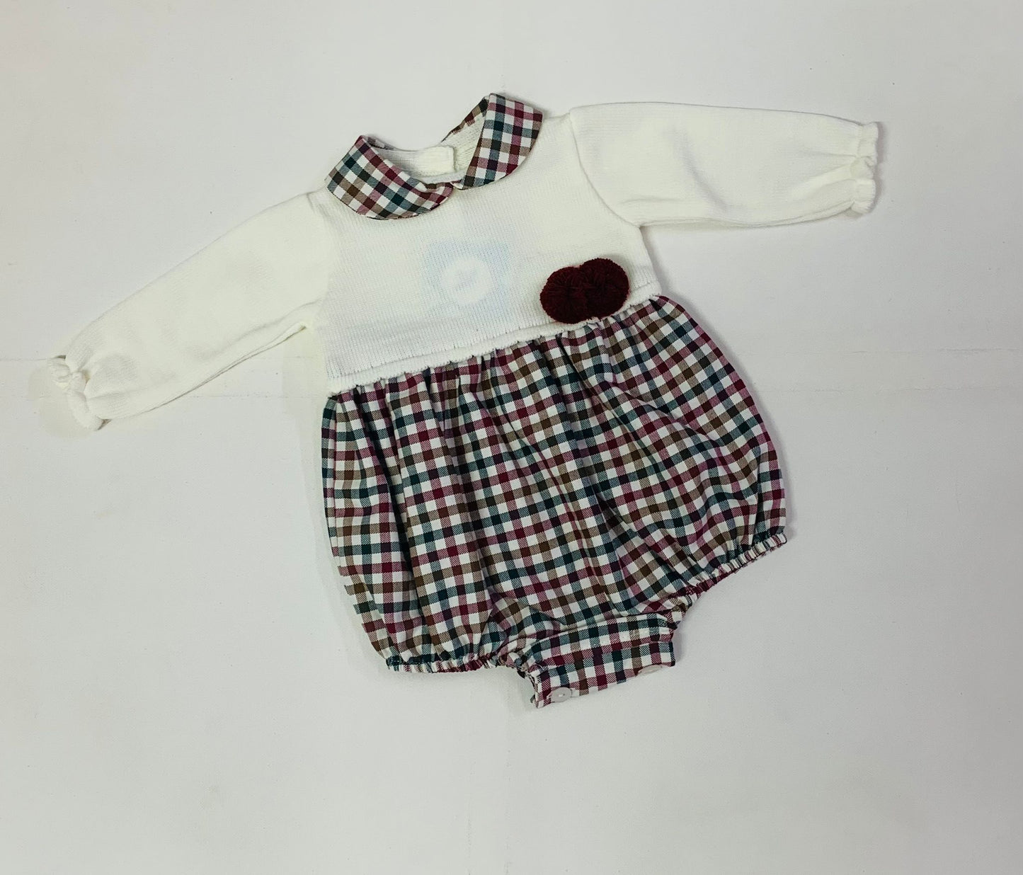 Sardon Girls Red & Green Romper