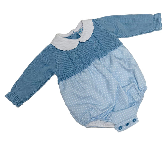 Sardon Blue spotted Romper