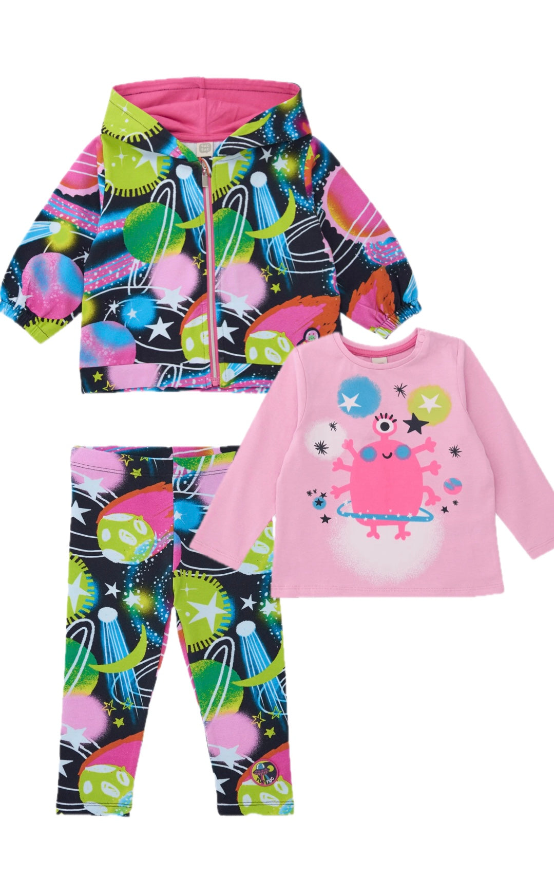 Tuc Tuc Fushia Jacket, Leggings & T shirt