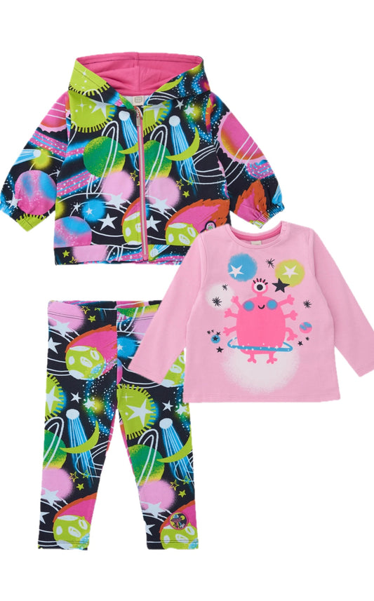 Tuc Tuc Fushia Jacket, Leggings & T shirt