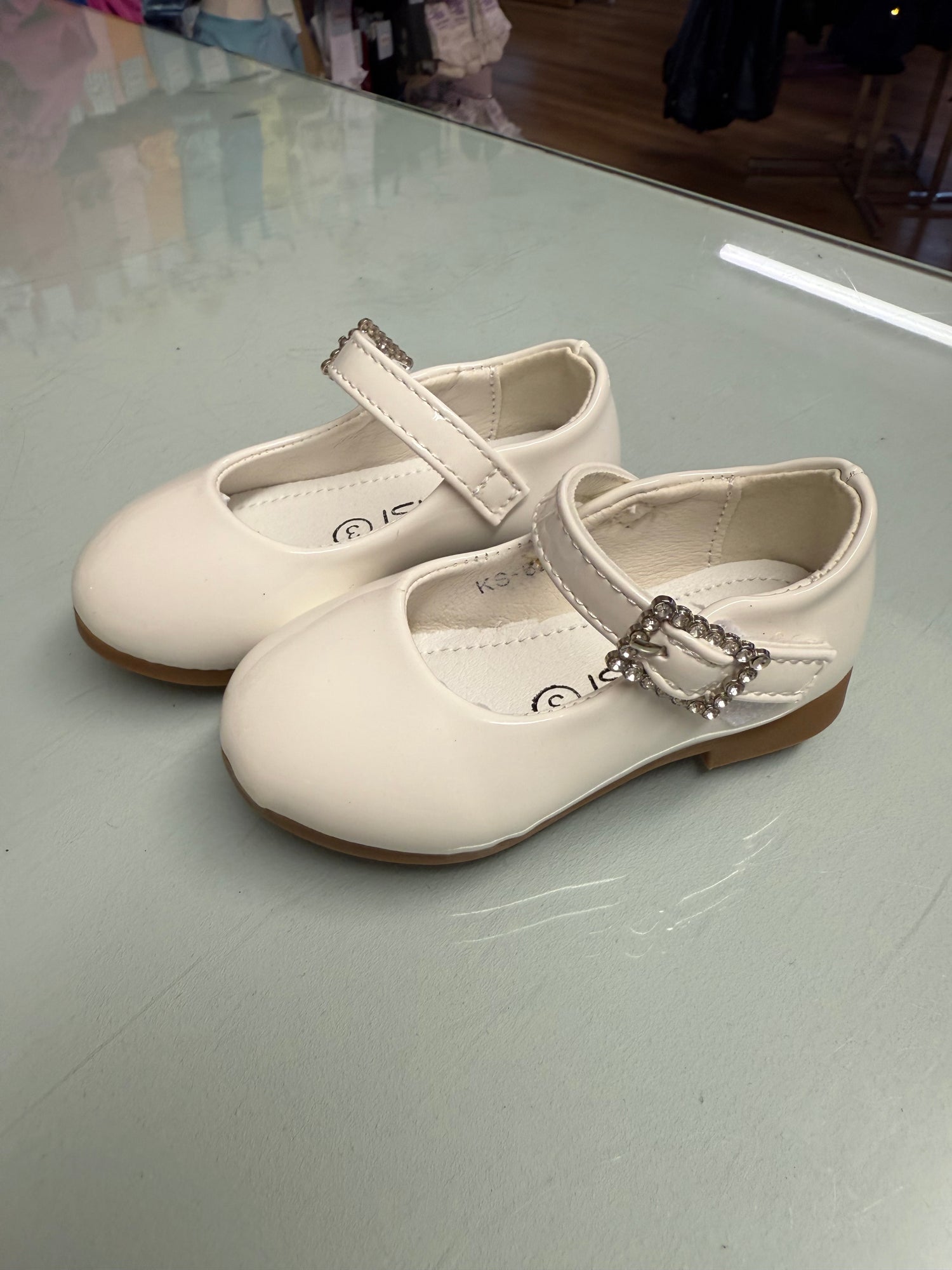Girls Baby Shoes White Mary Janes