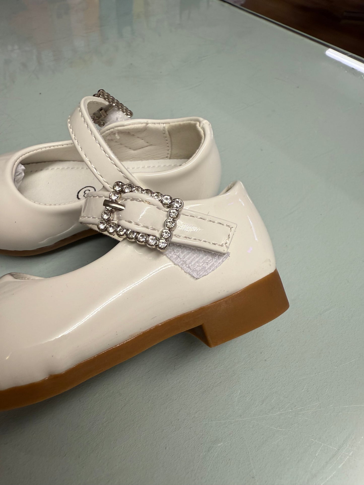 Girls Baby Shoes White Mary Janes