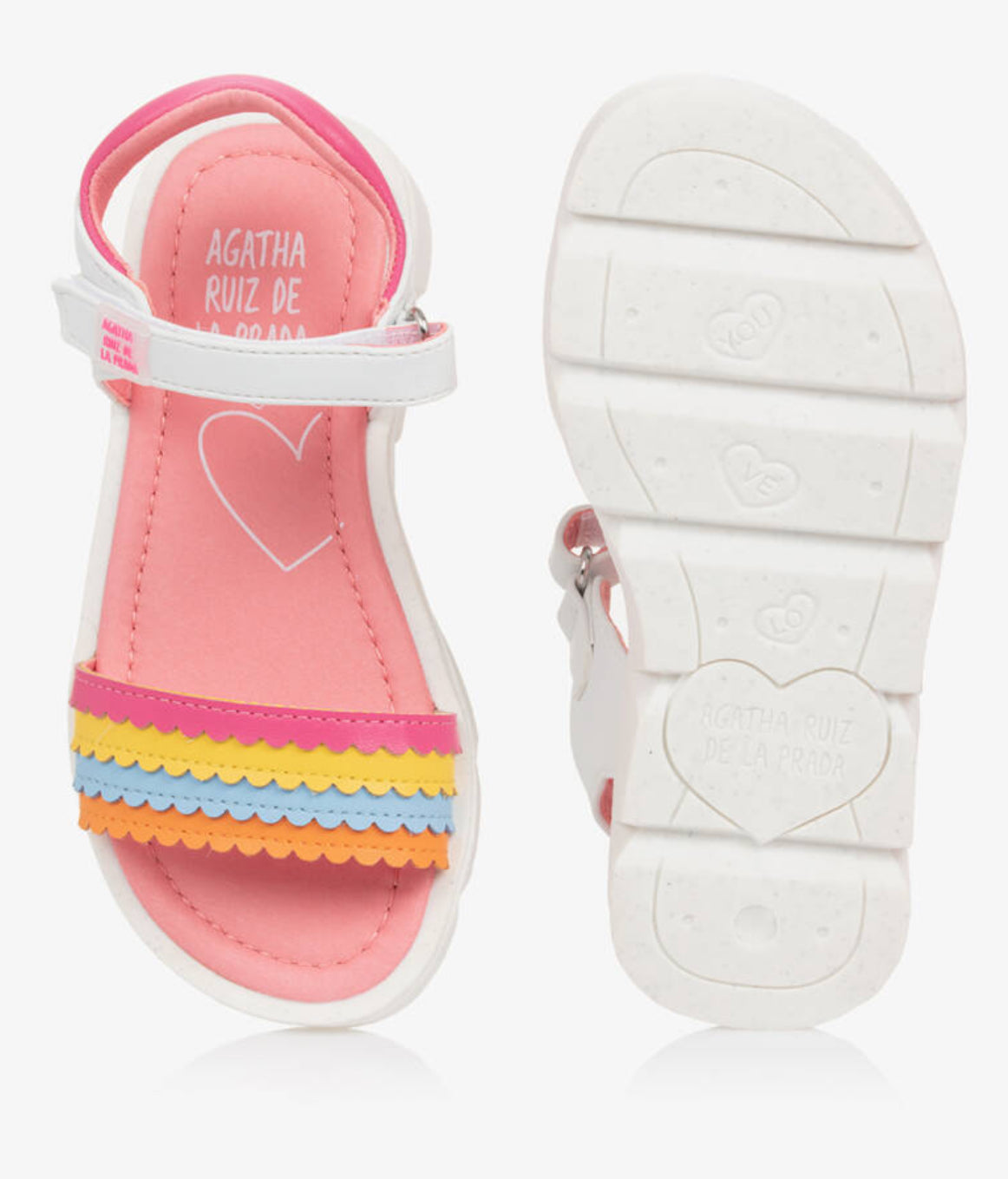 Agatha Ruiz de la Prada multi colour Stripped Sandal