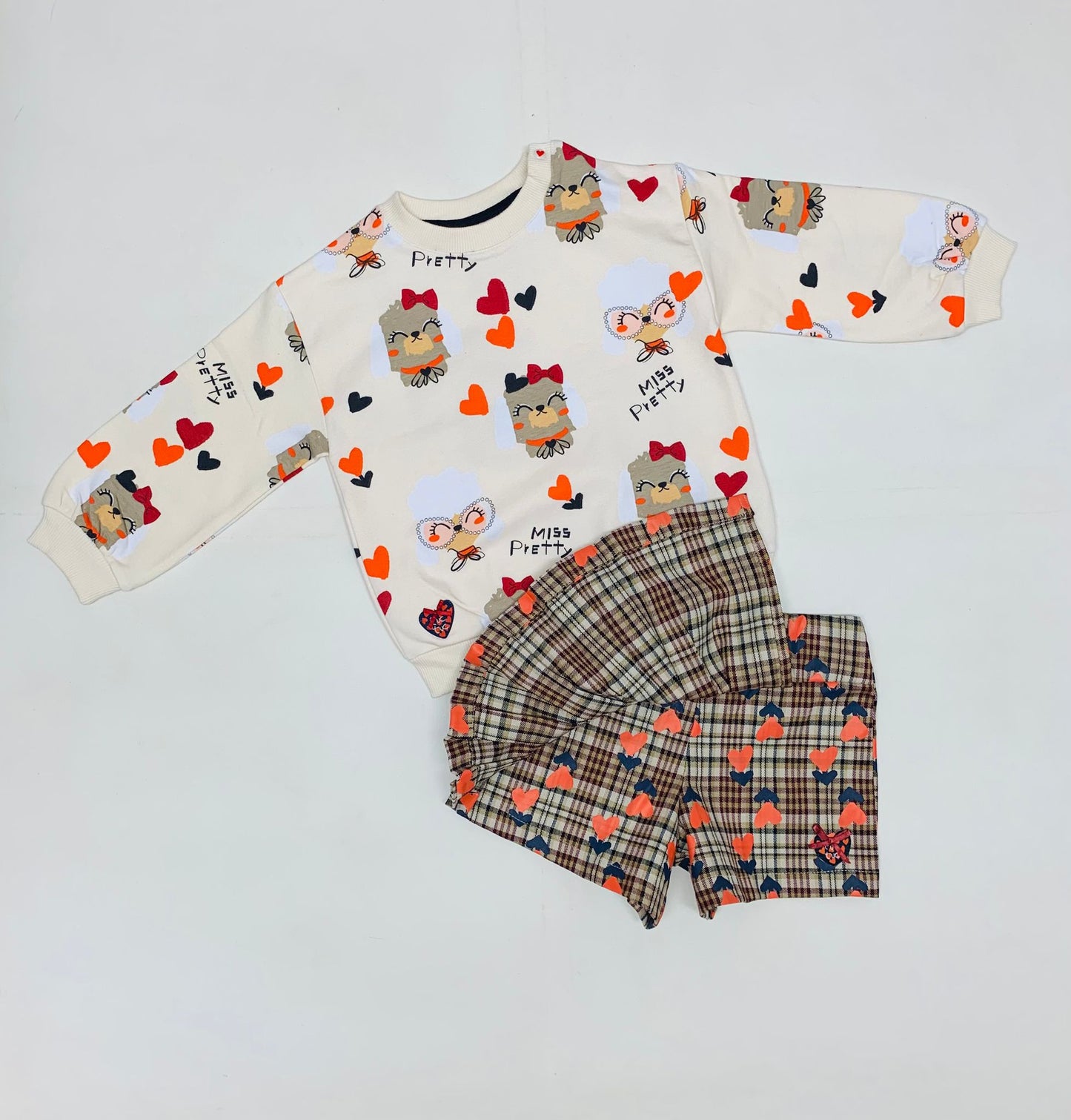 Tuc Tuc Red Shorts set