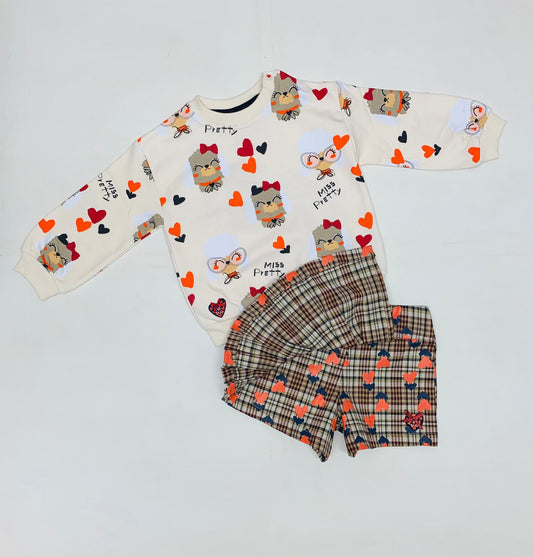 Tuc Tuc Red Shorts set