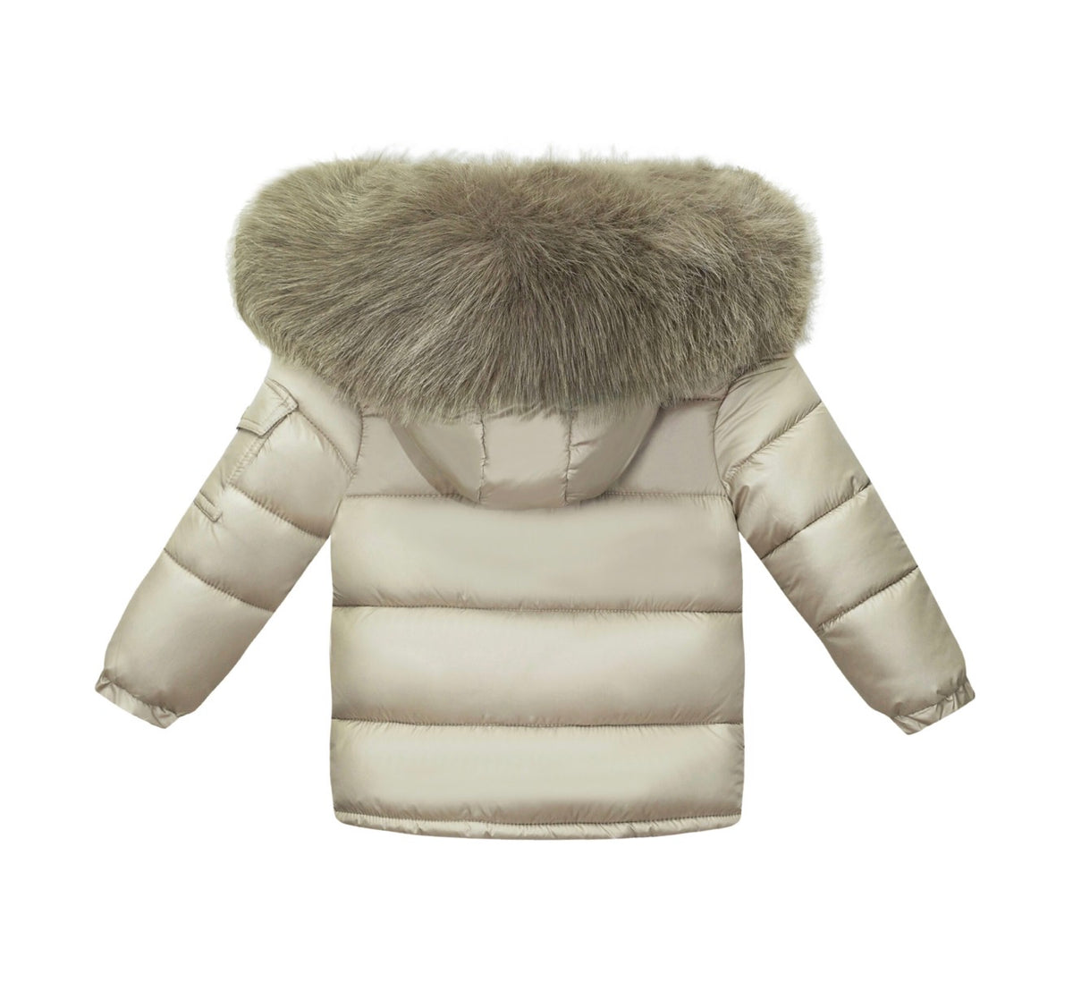 EvaBella Signature Faux Padded Coat Irish Cream