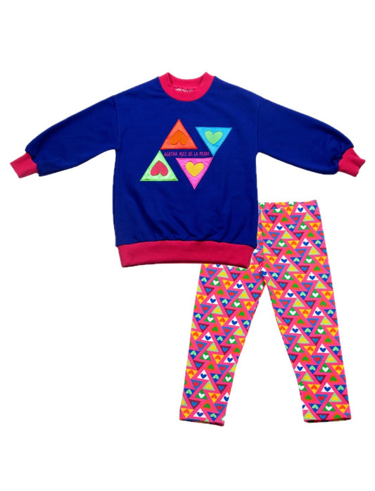 Agatha Ruiz de la Prada Zig Zag Sweatshirt &amp; Leggings Set