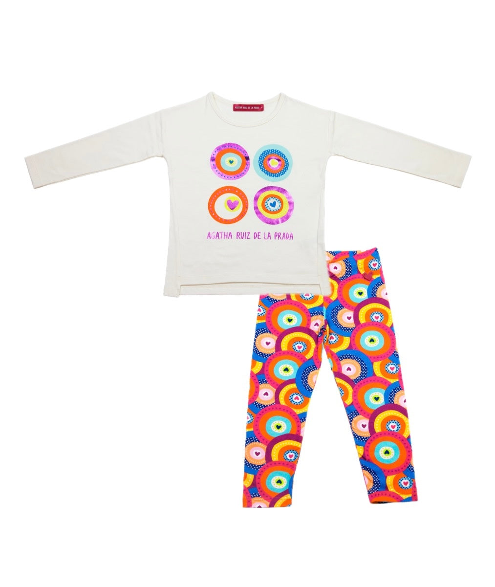 Agatha Ruiz de la Prada Bubbles Sweatshirt &amp; Leggings Set