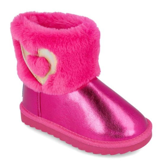 Agatha Ruiz de la Prada Fushia Pink Fur Fux Boot