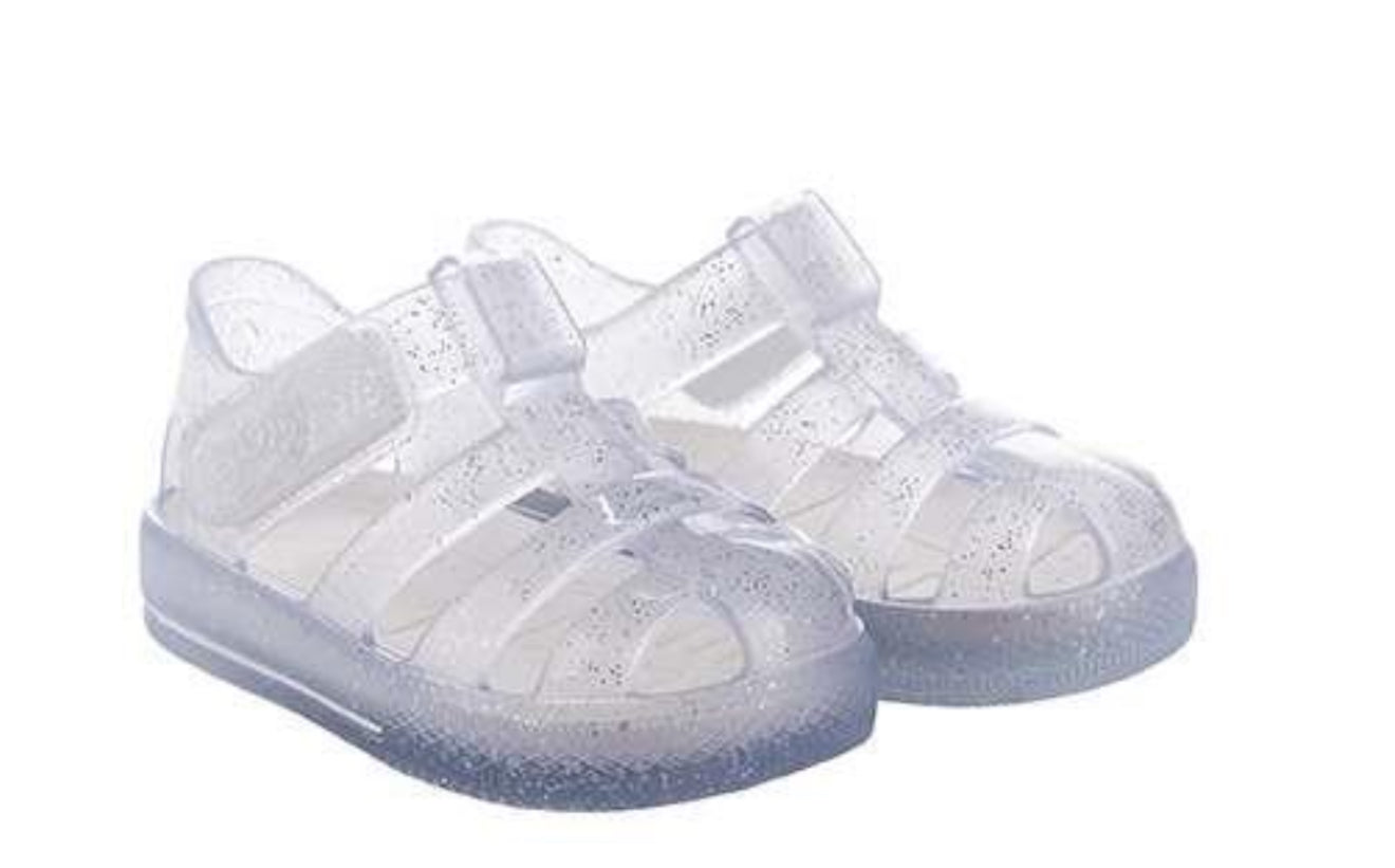 Igor Star Glitter Transparent Clear Jellie Shoe