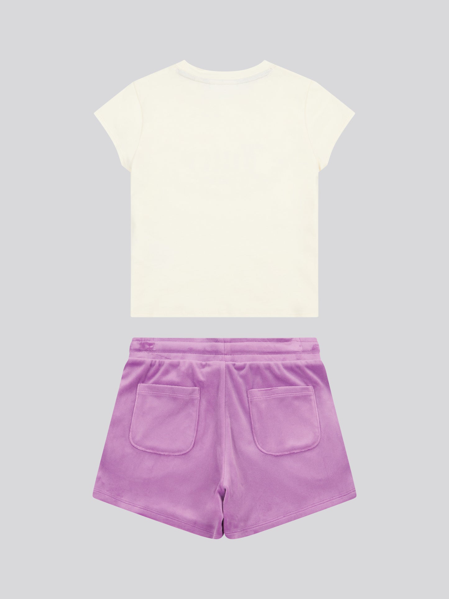 Juicy Couture Dewberry T Shirt & Velour Short Set