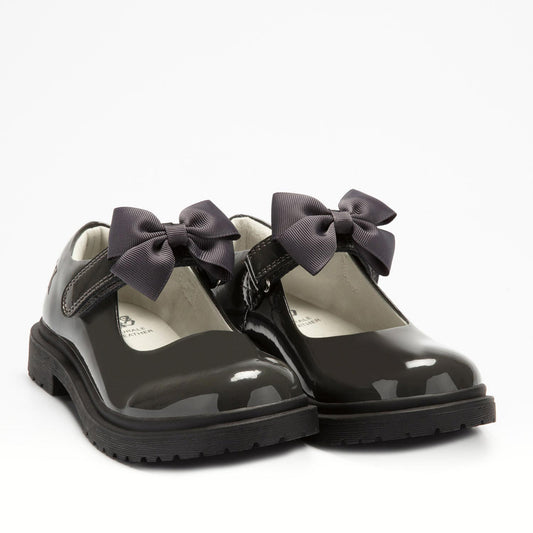 Lelli Kelly Grey Patent Leather Maisie School Shoe
