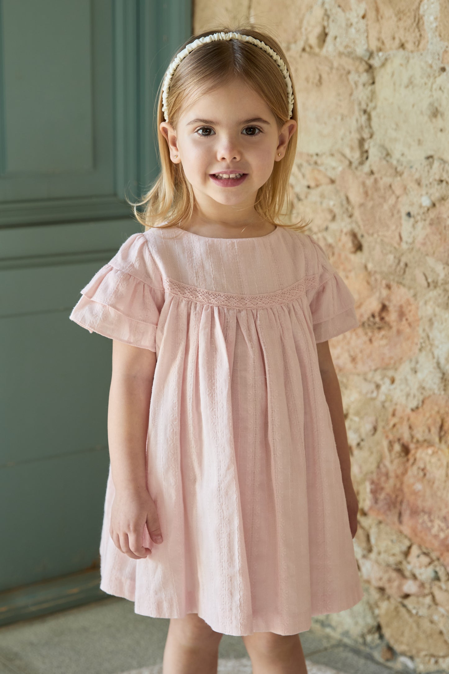 Martin Aranda Girls Pink Blush Dress