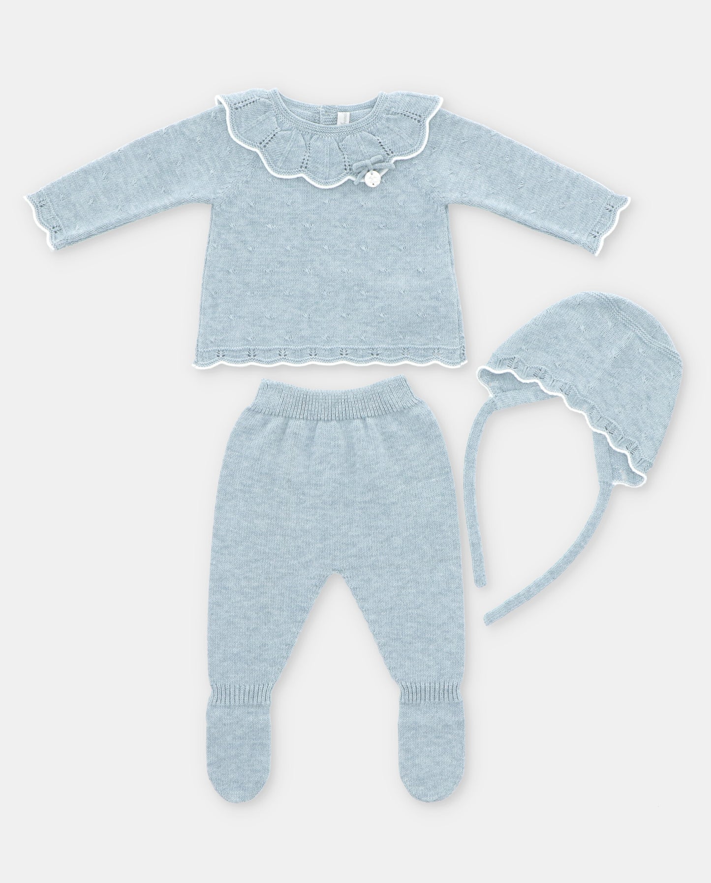 Martin Aranda Baby Blue Three Piece Baby Set