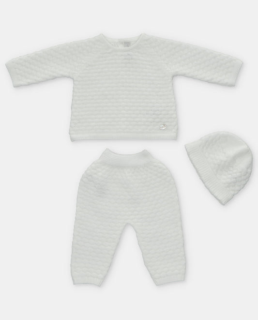 Martin Aranda White Three Piece Baby Set