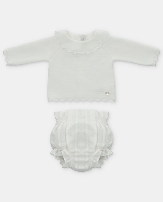 Martin Aranda White Two Piece Shorts Set