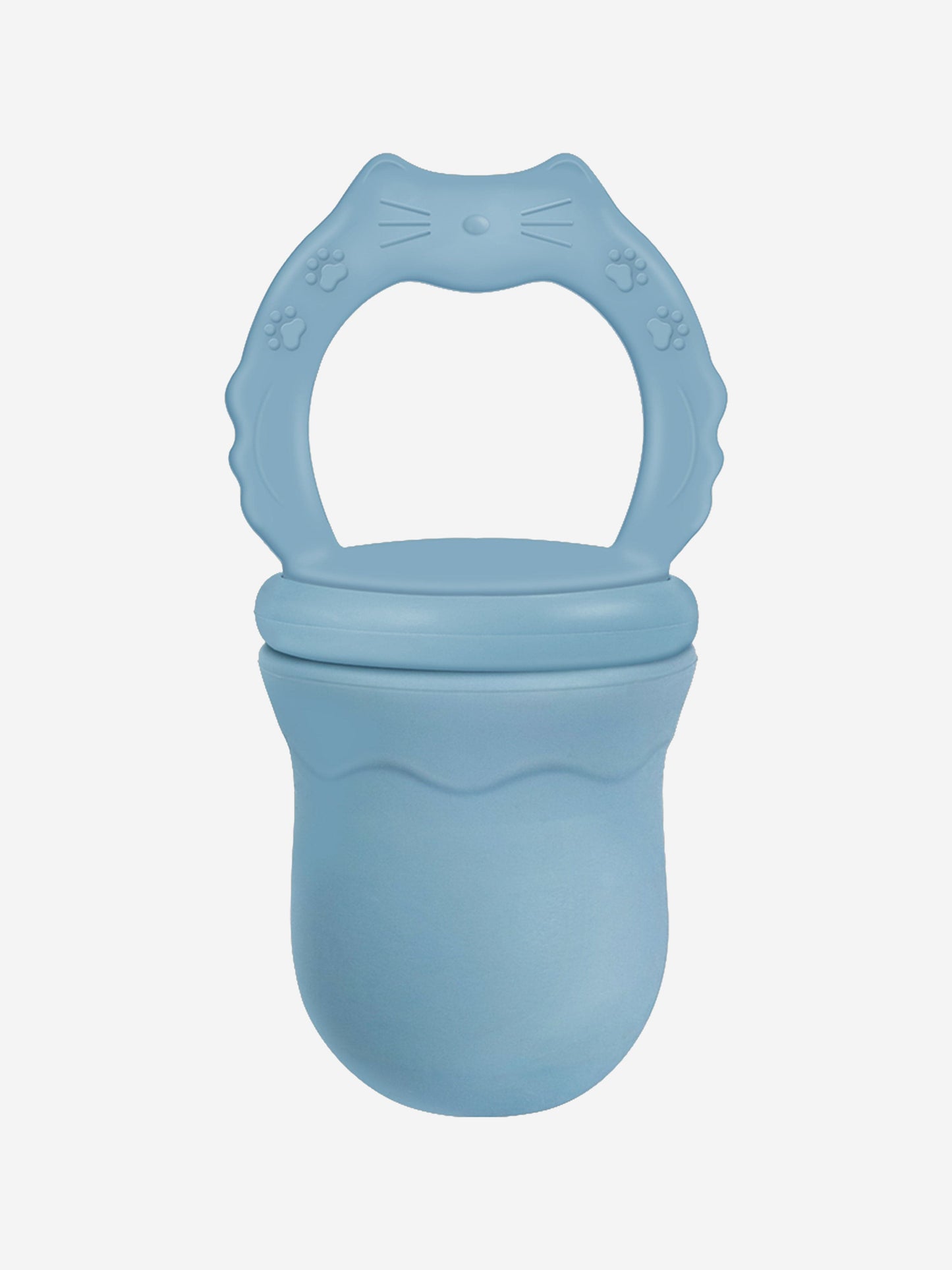 Blue baby fruit feeding pacifier teether in silicone, one size
